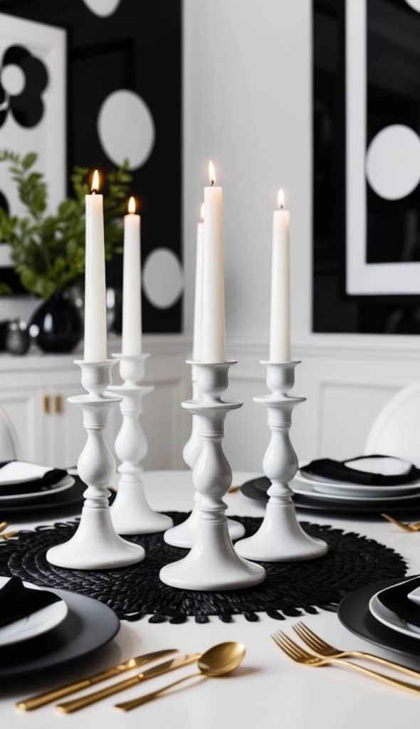 26 Black and White Tablescape Ideas: Chic Contrasts for Elegant Dining ...