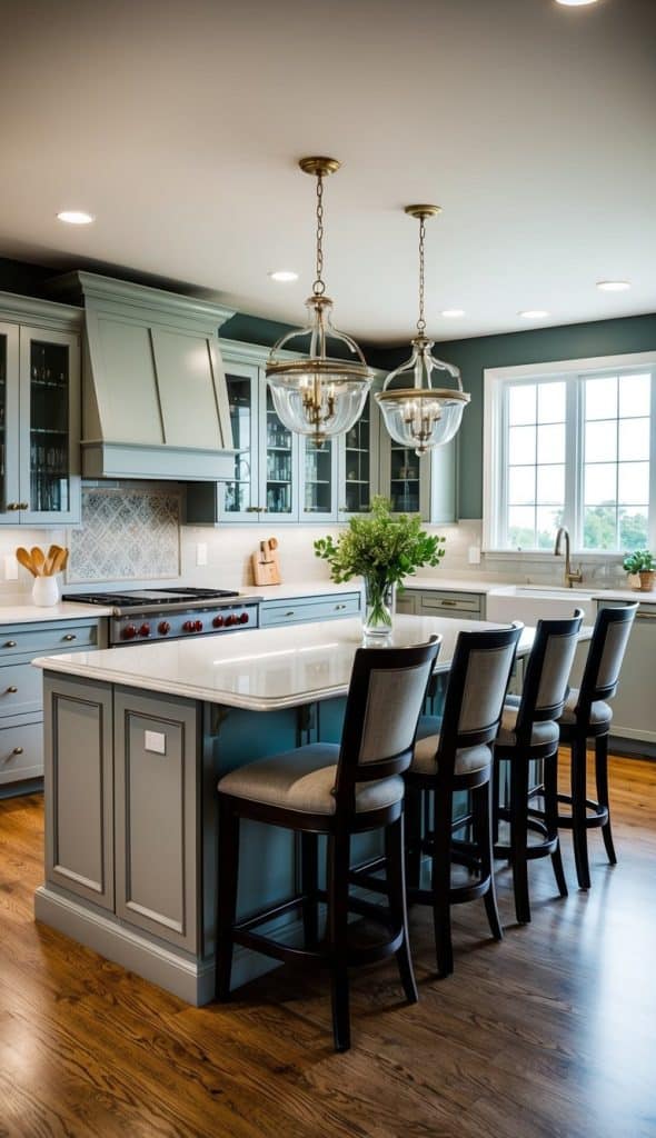44 Kitchen Island Ideas with Seating: Cozy Spots for Family and Friends - We Heart Decorating