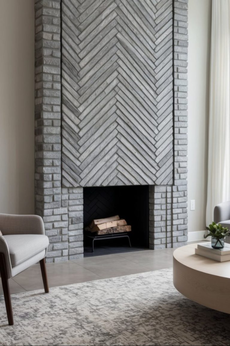 21 Herringbone Brick Fireplace Ideas: Stunning Patterns to Transform ...