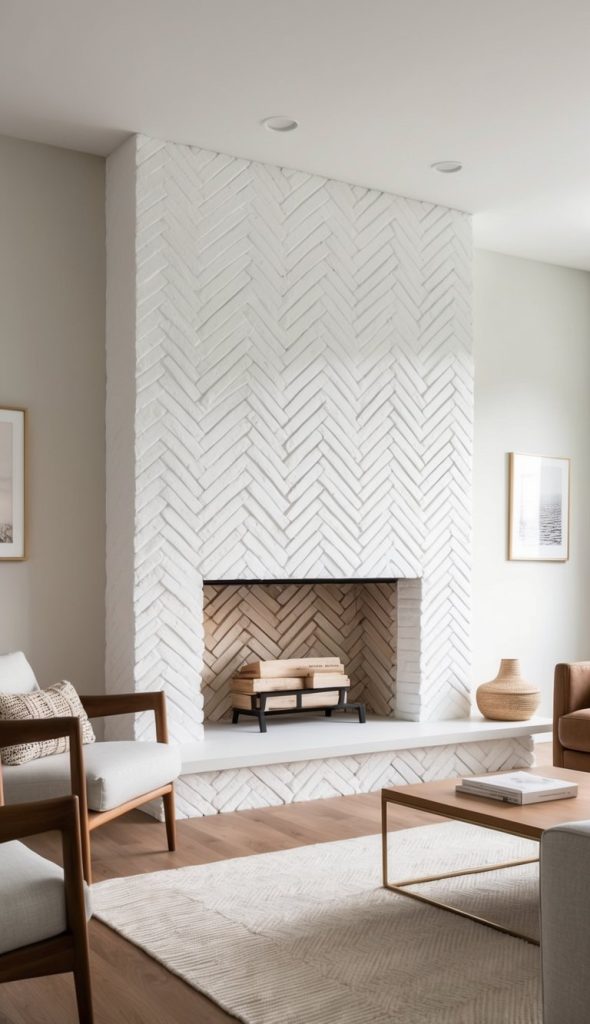 21 Herringbone Brick Fireplace Ideas: Stunning Patterns to Transform ...