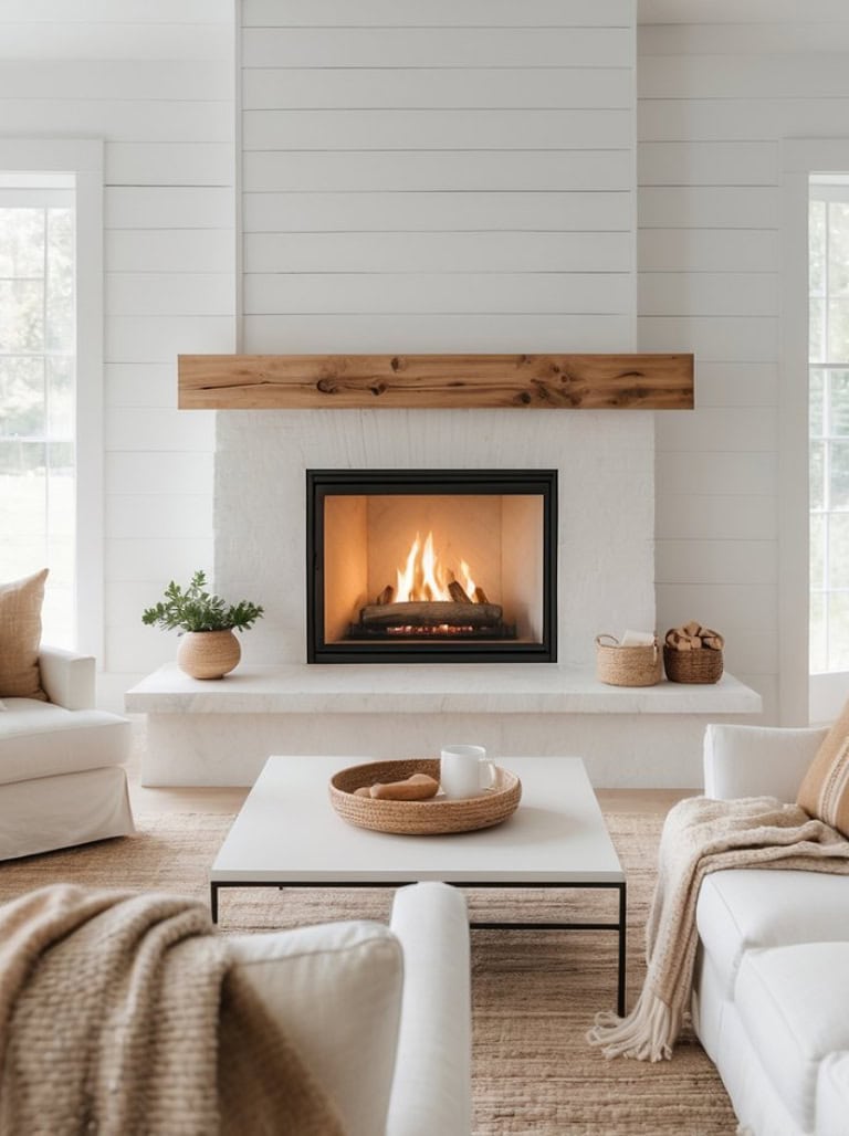 18 Rustic Wood-Burning Fireplace Ideas That Offer Cozy Charm - We Heart ...