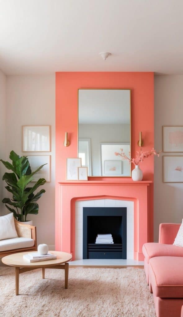 28 Painted Fireplace Ideas for a Stunning Living Room Makeover - We ...